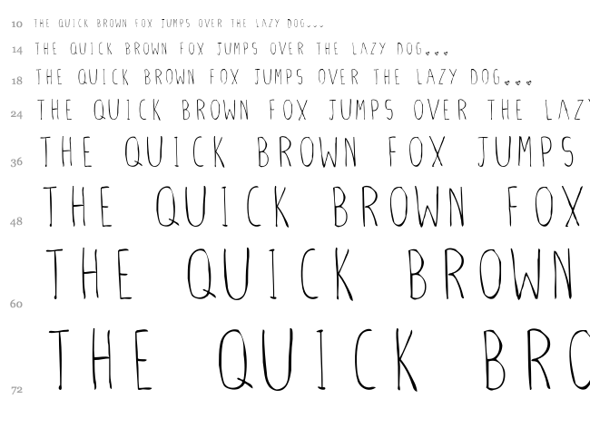 Stiletto Skinny font waterfall